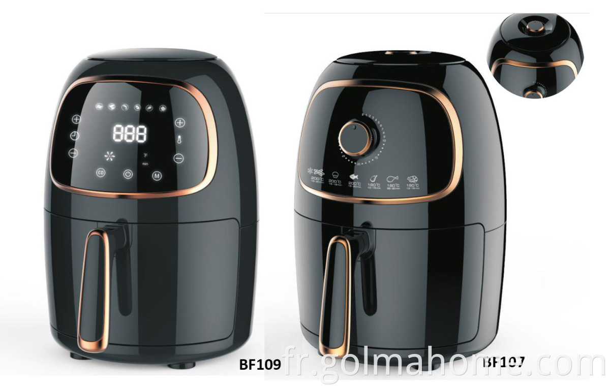 Logo OEM 20GP Mini 2L 1L Digital Healthy AirFryers